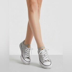 Converse All Stars Classic Low-Top in Light Gray - Woman’s Size 8